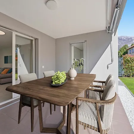Appartement Giardino Felice Familienfreundliche Mit 240m2 Eigenem Garten & Klimaanlage Ascona